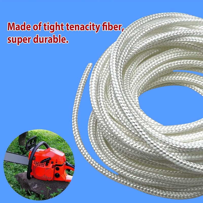 LETAYAR Recoil Starter Rope 6.0mm 10 Meters Gas Engine Pull Starter Replacement Recoil Pull Cord for Lawnmower Chainsaw Generator - Image 3